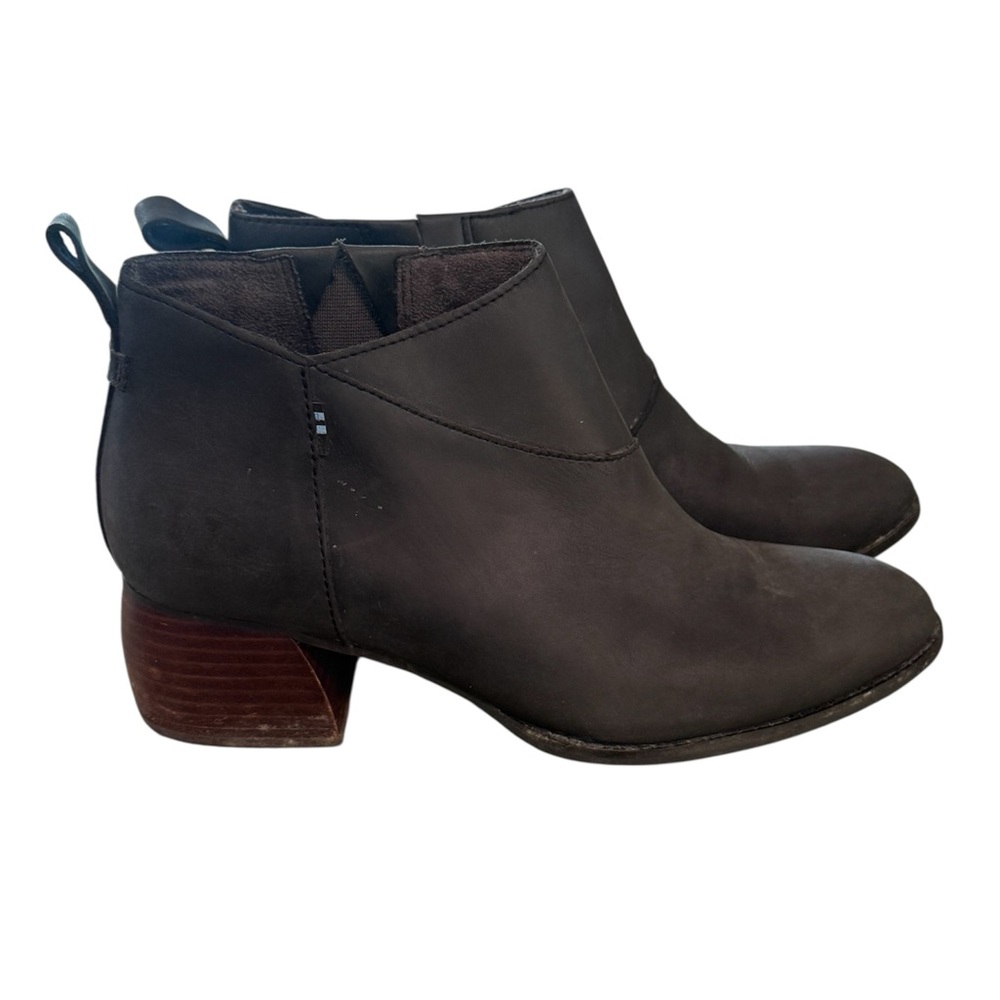 TOMS 263208 Womens Supple Leather Leilani Booties Black Size 575‎ M - Picture 5 of 7